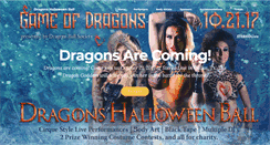 Desktop Screenshot of dragonshalloweenball.com