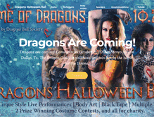 Tablet Screenshot of dragonshalloweenball.com